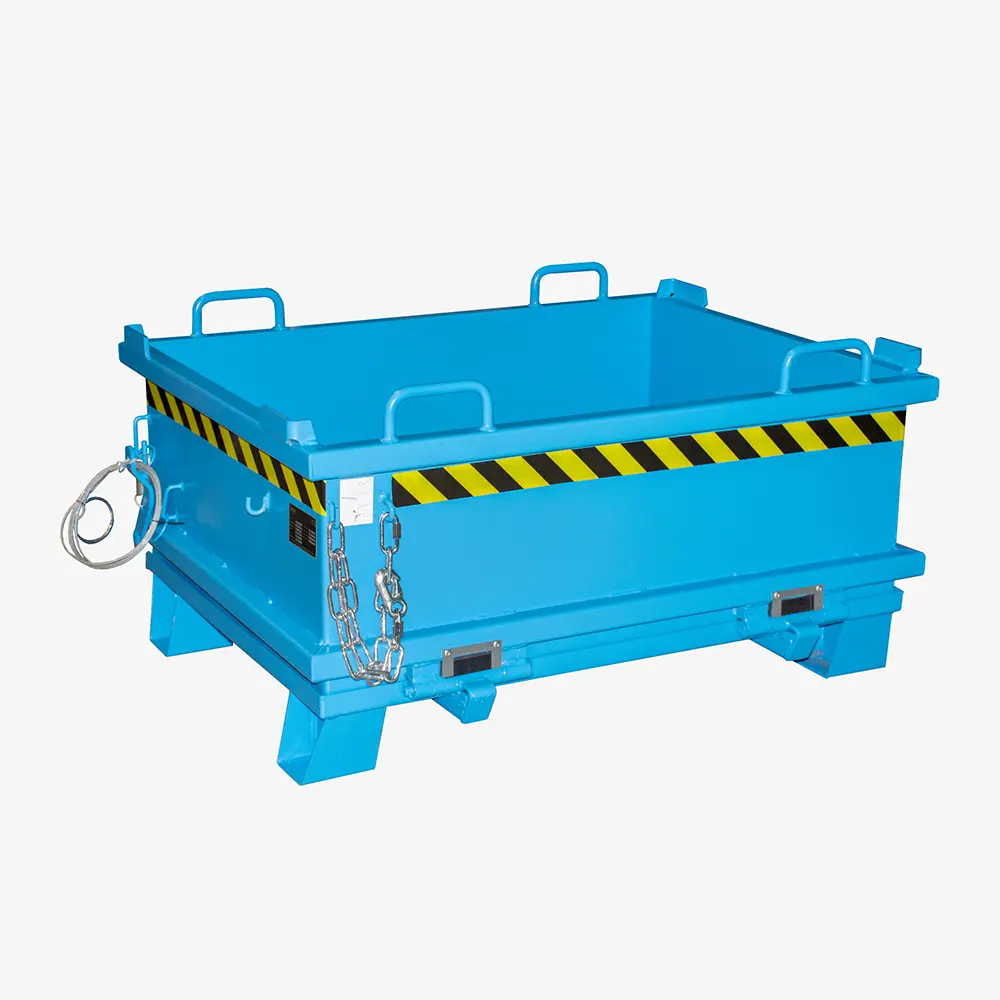 Produktbild von tigerhebezeuge klappbodenbehaelter blau lackiert typ SB 500 BLAU 01 x