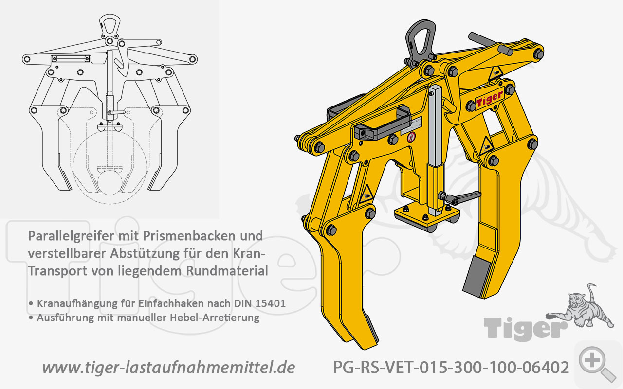 Produktbild von parallel hebegreifer pg rs vet 06402