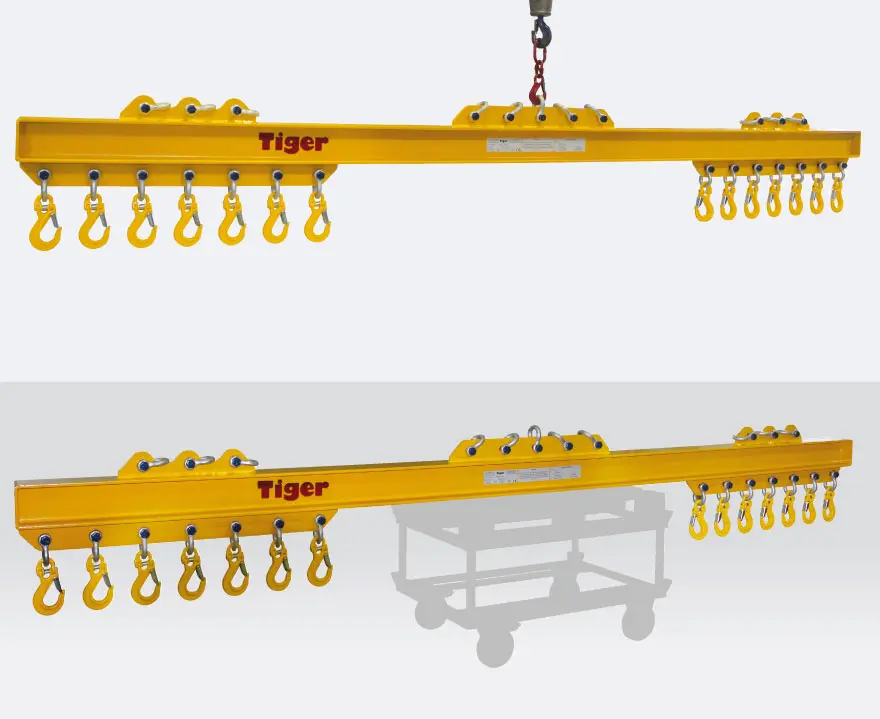 Produktbild von Tiger Sonder-Balkentraversen mit Schäkelaufhängung Serie Sonder-TA-SA tiger-ta-sa-6-4-8-2-4-zo