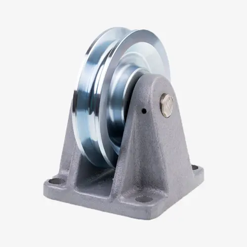 Produktbild von Seilrollenbock aus Guss inkl. eingebauter Seilrolle mit Rillenkugellager tigerhebezeuge-seilrollenbock-mit-seilumlenkrolle-und-kugellager-serie-BRK