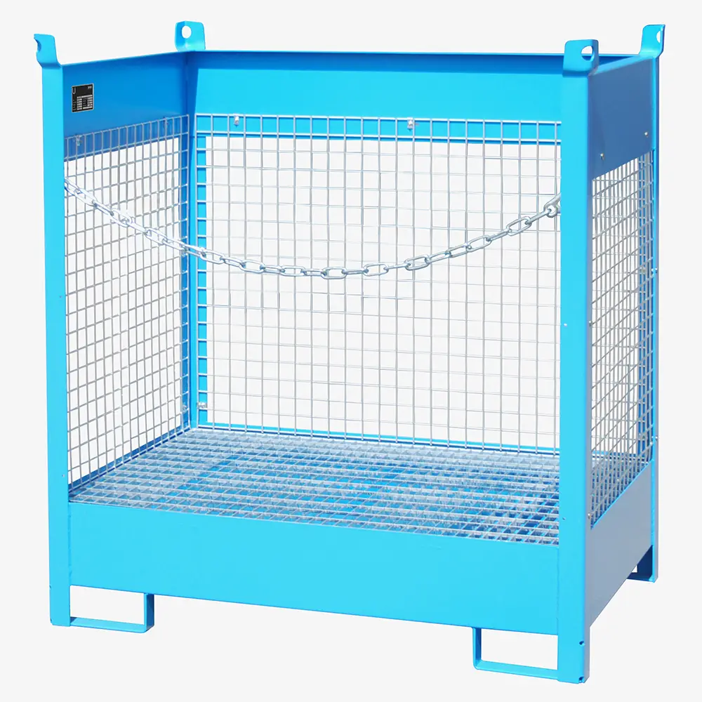 Produktbild von tigerhebezeuge fass stapelpalette blau lackiert typ FSP 2 D BLAU 01 x