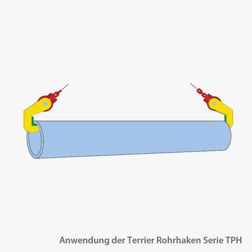 2. Produktbild zu terrier rohrhaken serie TPH einsatzradien