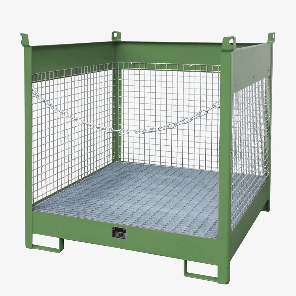 Produktbild von tigerhebezeuge fass stapelpalette gruen lackiert typ FSP 4 D GRUEN 01 x