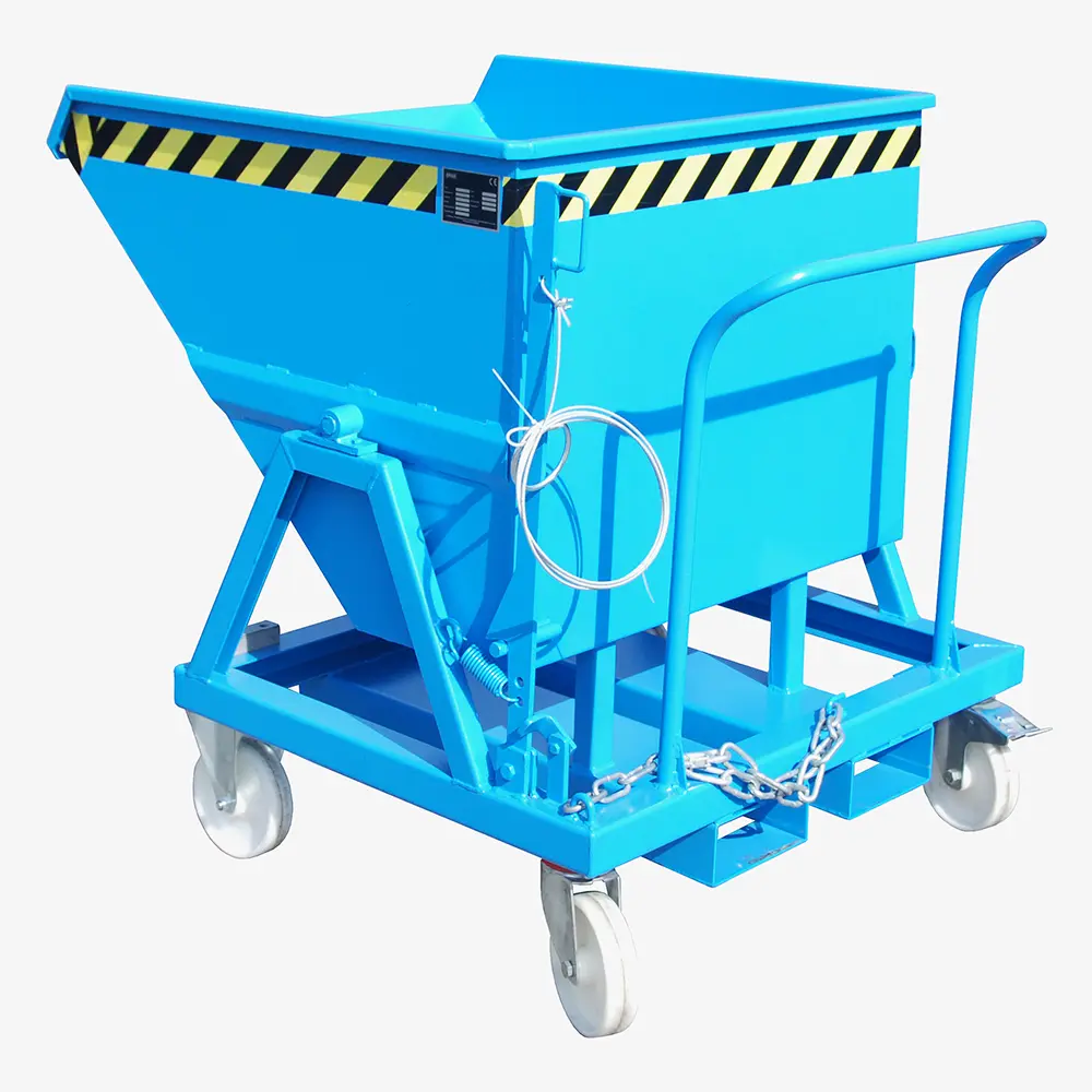 Produktbild von tigerhebezeuge kippmulde blau lackiert typ KS 400 BLAU 01 x