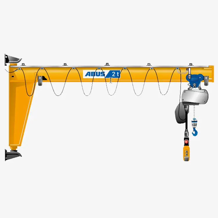Produktbild von Abus Wandschwenkkran VW mit Hebezeuge Elektrokettenzug GM und Handfahrwerk HFW abus-wandschwenkkran-serie-VW
