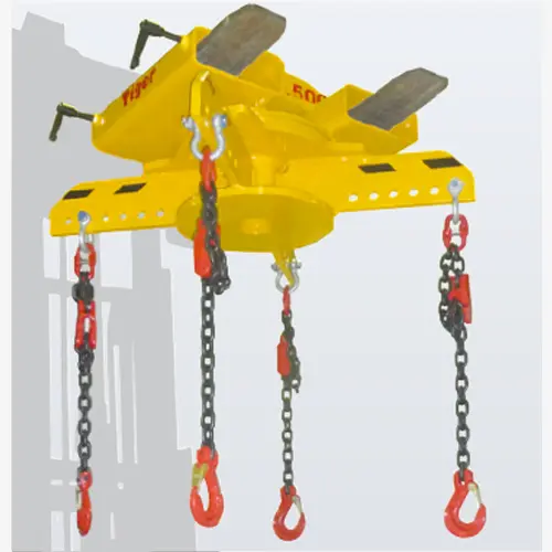 Produktbild von Tiger Sonder-Stapler-Drehtraverse als Kreuztraverse mit vier Kettenstängen an Lochleiste Serie Sonder-GSV-D-TTB tiger-sonder-drehtraverse-fuer-stapler-serie-GSV-D-TTB