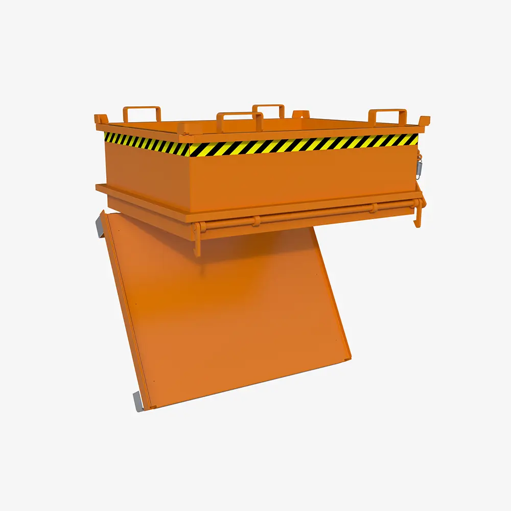 Produktbild von tigerhebezeuge klappbodenbehaelter orange lackiert typ MSB 400 ORANGE 01 x