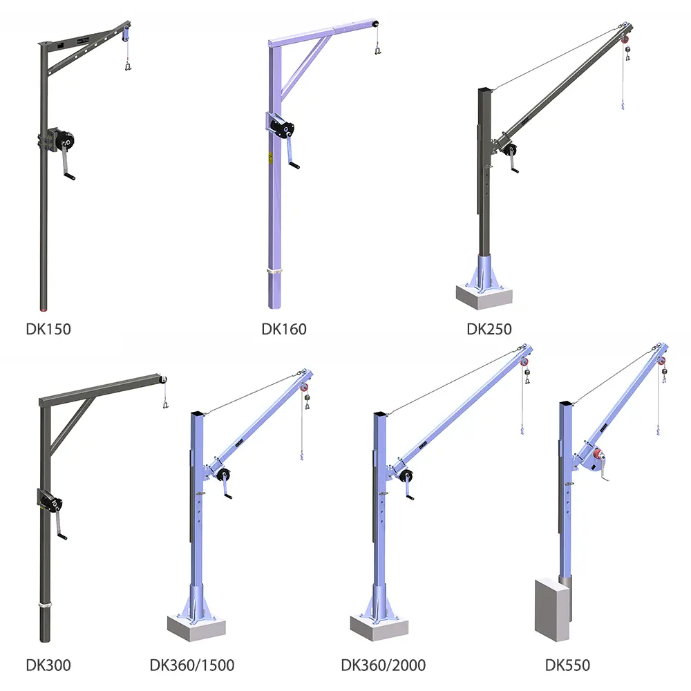 Zum Vergrößern anklicken Technisches Bild für outdoor-wetterfeste-drehkrane-fuer-klaeranlagen-serie-DK-1