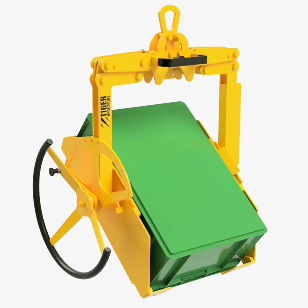 2. Produktbild zu kastenwendegreifer mit handrad fuer kunststoffkaesten serie KWG KLT HR gekippt