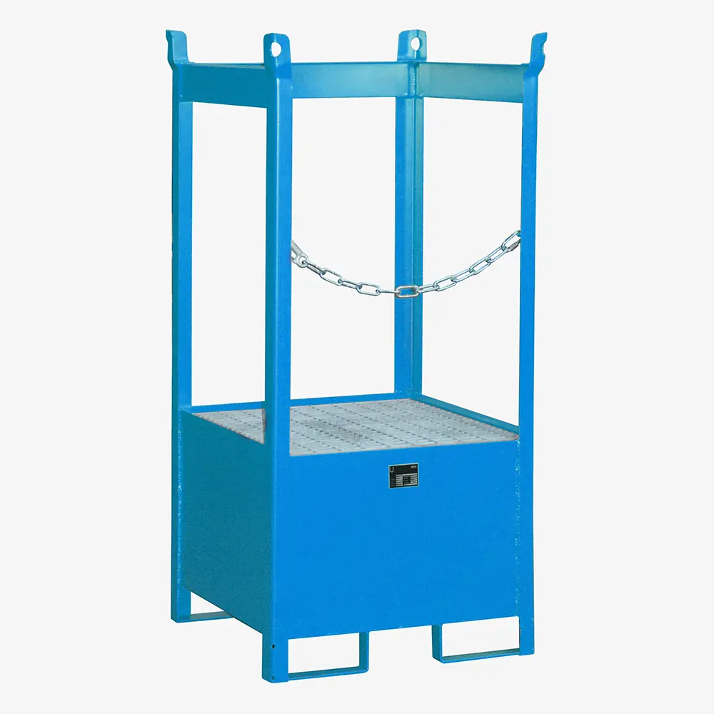 Produktbild von tigerhebezeuge fass stapelpalette blau lackiert typ FSP 1 BLAU 02 x