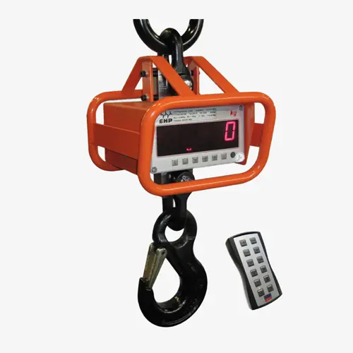 Produktbild von Kranhakenwaage mit Akku, Lader, Fernbedienung und LED-Anzeige, kalibriert Serie LD tigerhebezeuge-industrie-kranhakenwaagen-kranwaagen-kalibriert-mit-fernbedienung-serie-LD