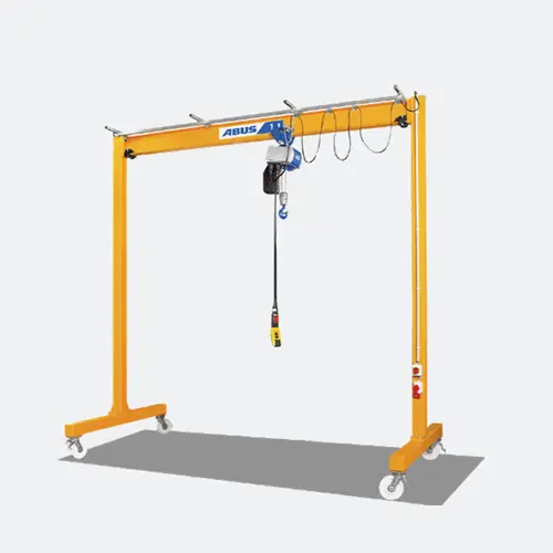 tigerhebezeuge-abus-leichtportalkran-mit-elektrokettenzug-laufkatze-und-stromzufuehrung-serie-LPK-EKZ-HFW