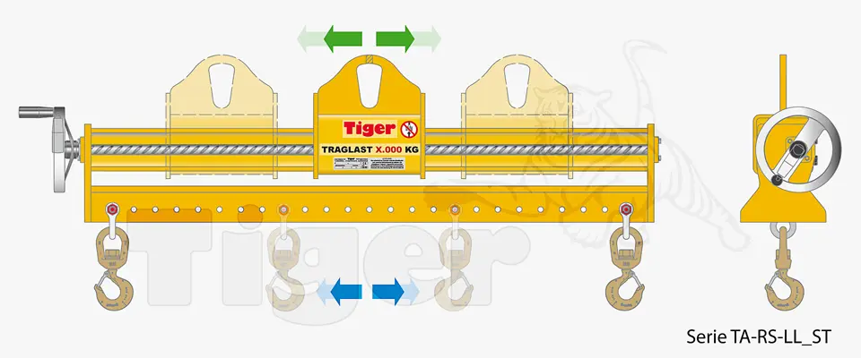 Tiger Balken-Traverse mit verstellbarer Kranaufhängung