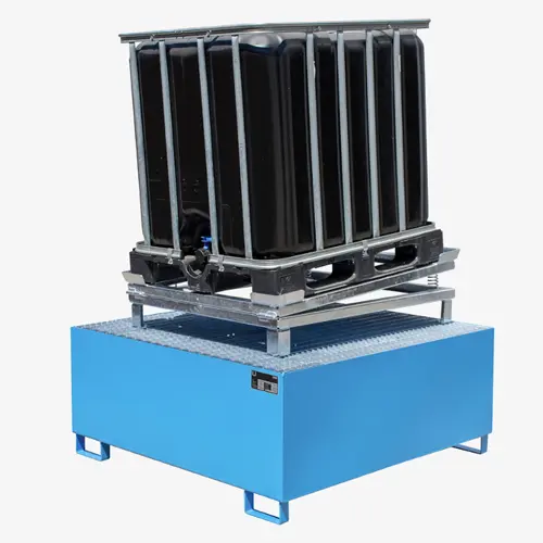 Produktbild von IBC-Restentleerer - Feder-Kipprahmen zum Entleeren von IBC-Behältern, verzinkt Serie IR tigerhebezeuge-ibc-restentleerer-serie-IR