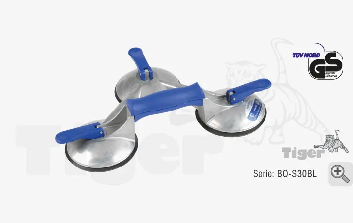 Produktbild von Hand-Saugheber - Vakuum-Zugpumpensauger mit Manometer saugheber-bo-s30bl-veribor