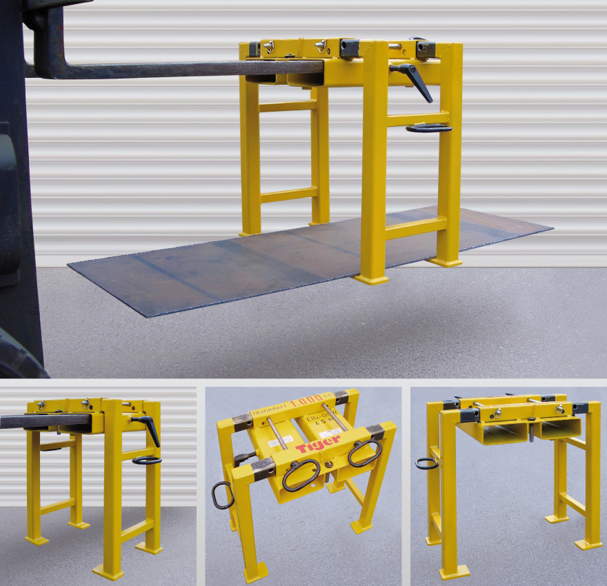 Produktbild von Tiger Sonder-Stapler-Hebevorrichtungen zum Transport von Blechpaketen, verstellbar gsv-g-1-570-410