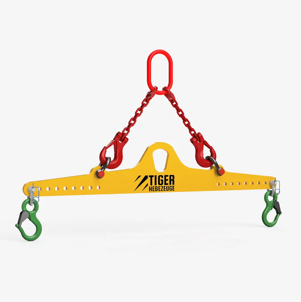 Produktbild von Mini-Krantraversen, verstellbar - Mini-Lasttraversen für Kleinlasten tiger-mini-traverse-krantraverse-in-leichtbauweise-mit-kranoese-und-krankette-typ-TA-LL-0-5-0-8