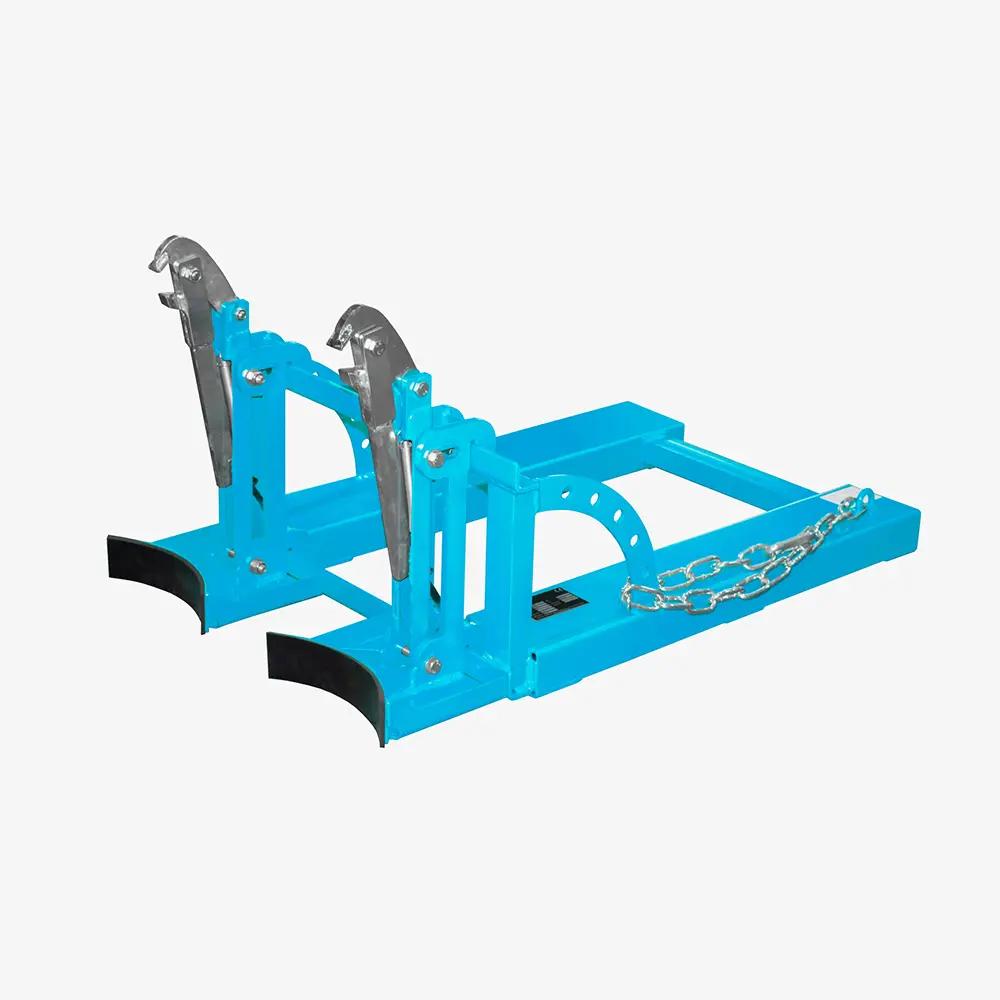 Stapler-Fasslifter für ein bis zwei 60-l-Stahlfässer zum Fass-Transport mit dem Gabelstapler