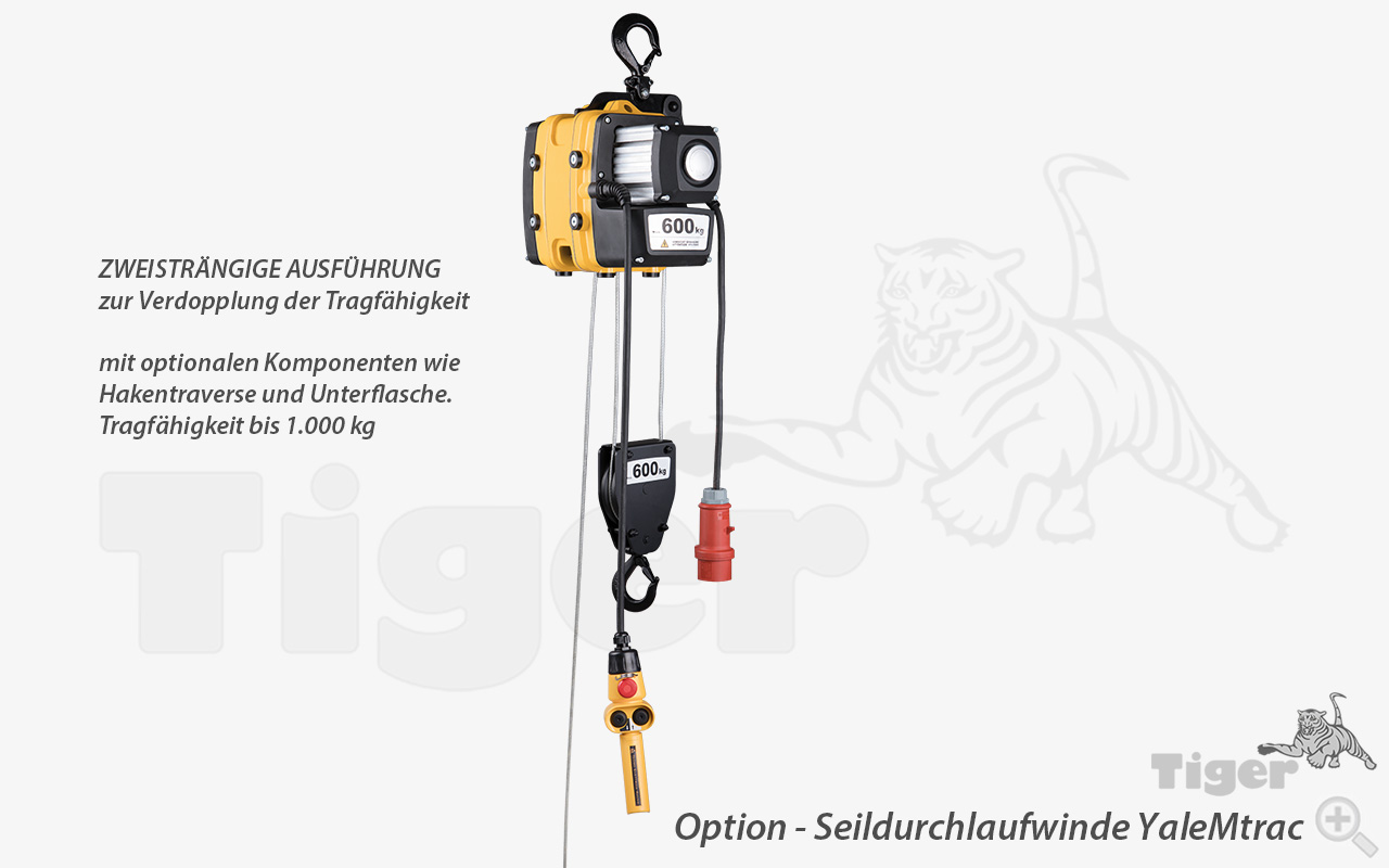 2. Produktbild zu seildurchlaufwinde yalemtrac zweistraenig
