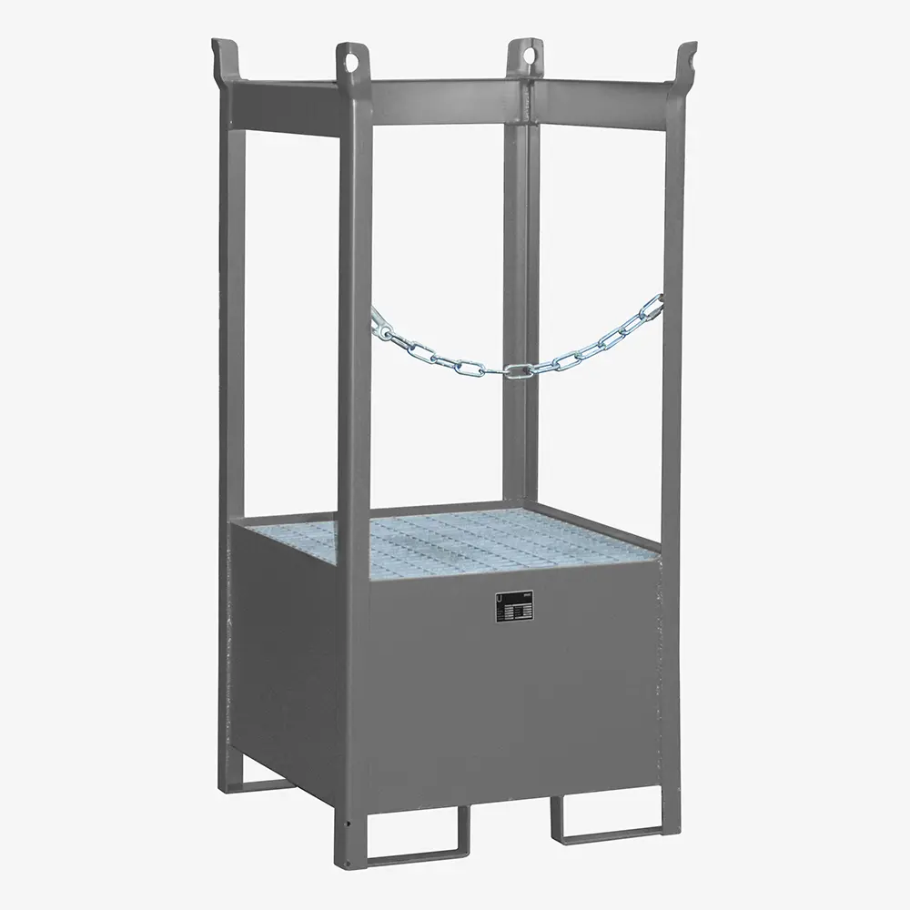 Produktbild von tigerhebezeuge fass stapelpalette grau lackiert typ FSP 1 GRAU 01 x