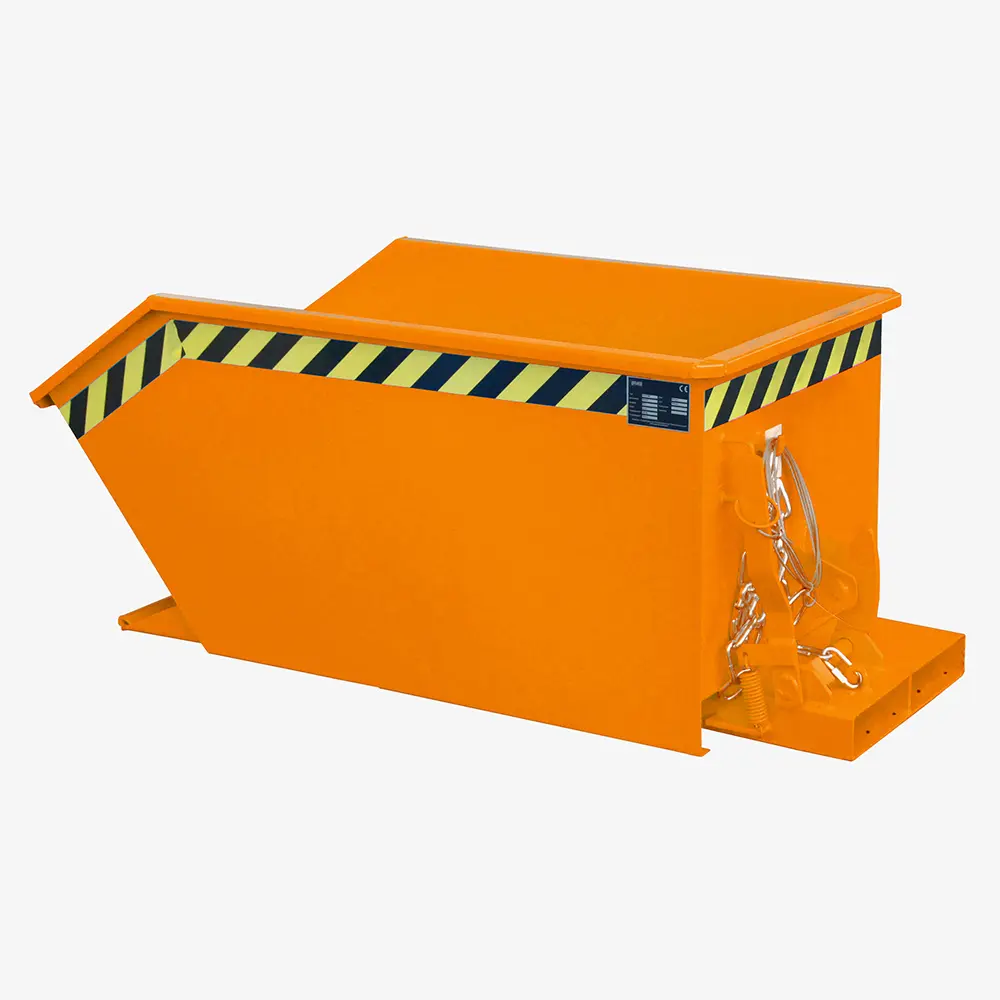 Produktbild von tigerhebezeuge kippbehaelter orange lackiert typ GU 300 ORANGE 01 x