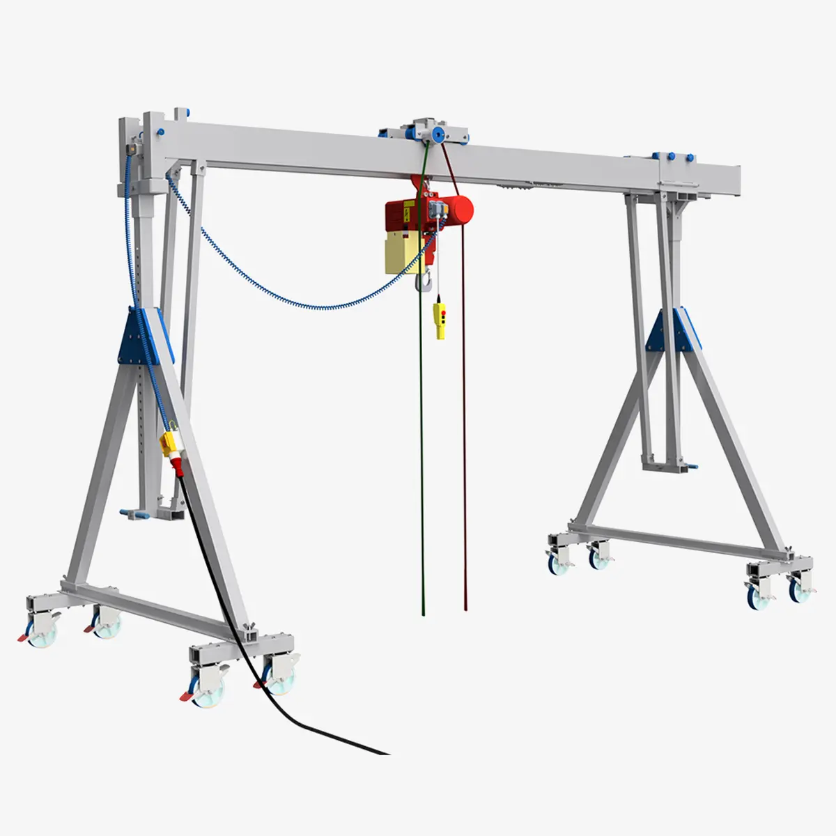 Produktbild von Optionen für die Alu-Portalkrane APK tigerhebezeuge-option-stromzufuehrung-fuer-alu-portalkrane-serie-APK-DT-K-und-APK-DT-KF