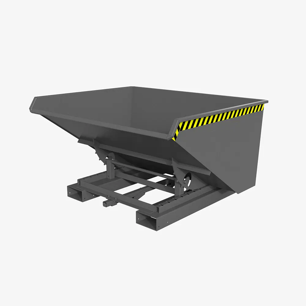 Produktbild von tigerhebezeuge automatischer kippbehaelter grau lackiert typ 4A 900 GRAU 01 x