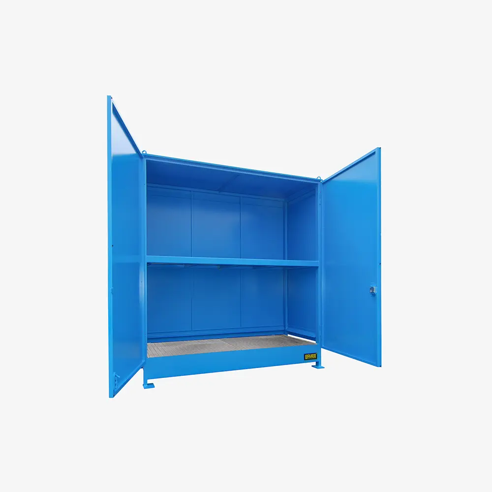 Produktbild von tigerhebezeuge regalcontainer blau lackiert typ cen 29 2 ibc blau 01 x