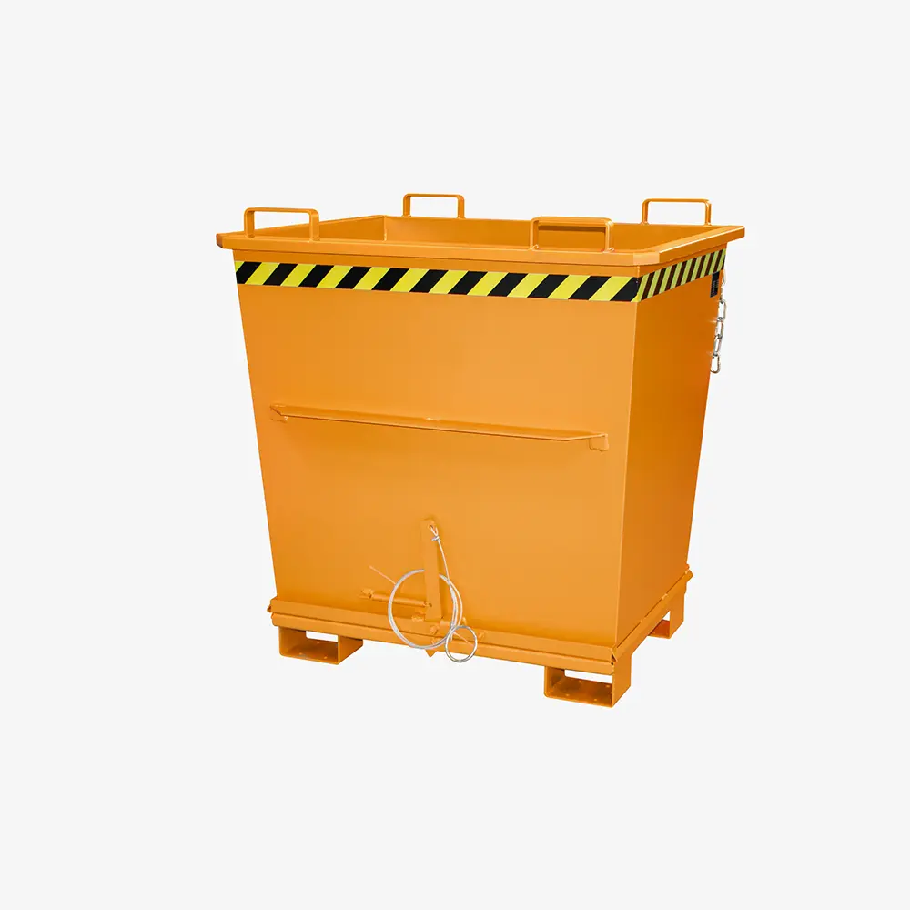Produktbild von tigerhebezeuge klappbodenbehaelter orange lackiert typ BKB 1000 ORANGE 01 x