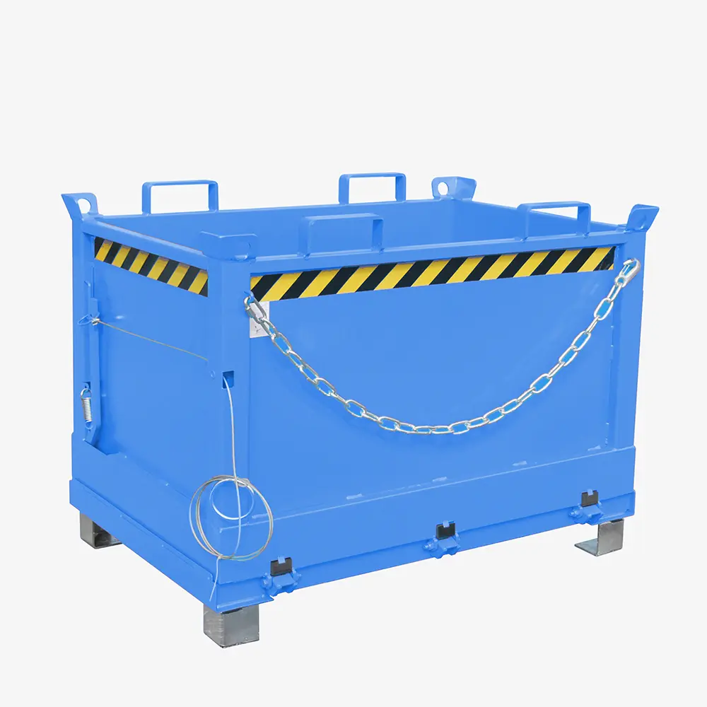 Produktbild von tigerhebezeuge klappbodenbehaelter blau lackiert typ FB 500 BLAU 01 x