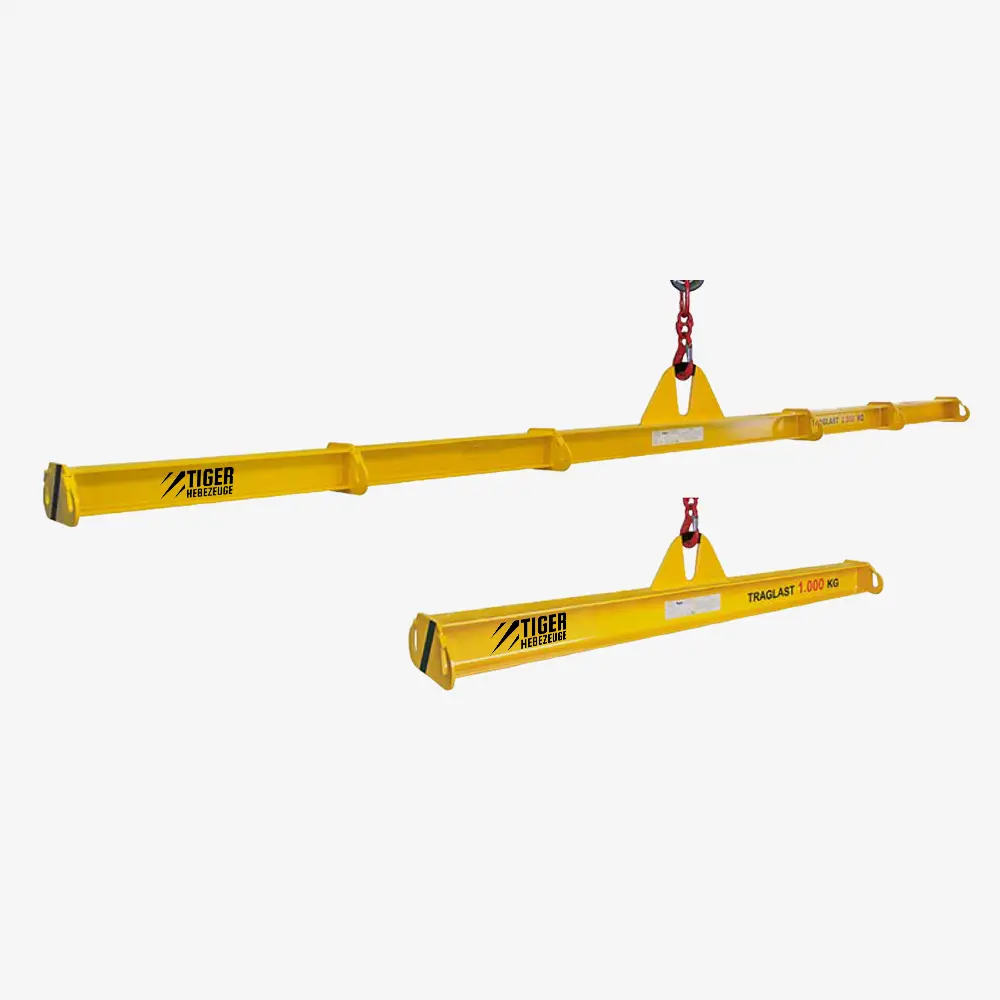 Produktbild von Seitenlasthaken-Traverse - Tiger Balkentraverse mit Seitenhaken, starr tiger-balkentraverse-mit-haken-starr-serie-TA-SH-krantraverse