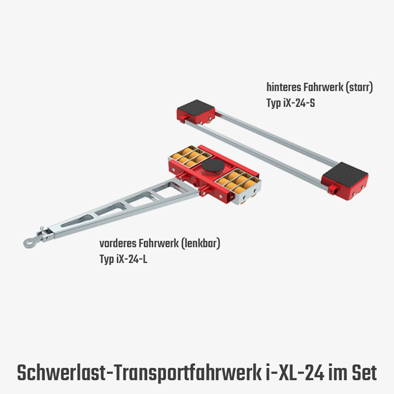 2. Produktbild zu tigerhebezeuge schwerlast transportfahrwerk iX 24 set