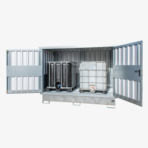 Produktbild von tigerhebezeuge gefahrstoff depot serie GD E fuer ibc container