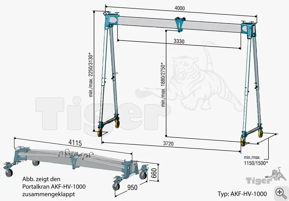 Technisches Bild für alu-portalkran-akf-hv-2