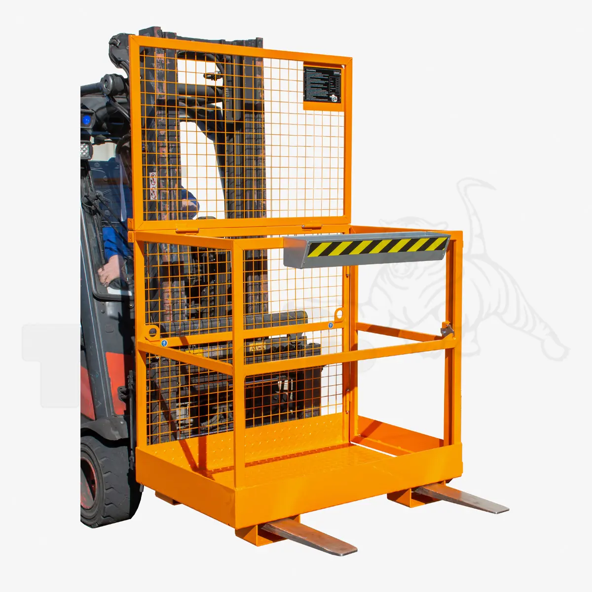 Produktbild von Stapler-Arbeitsbühne Personen-Sicherheitskorb für den Gabelstapler-Einsatz Serie MB-D tigerhebezeuge-stapler-arbeitsbuehne-serie-mb-d-stapleranbaugeraete