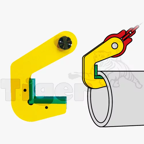TigerHebezeuge-Shop Hebeklemmen Rohr-Transporthaken