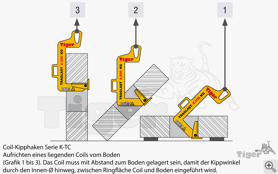 3. Produktbild zu coilkipphaken k tc zeichnung 3