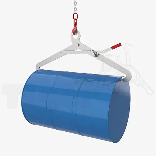 Produktbild von Rostfreie Fasszange aus Edelstahl zum Heben liegender 200l Stahlfässer Serie FZ-36H-E edelstahl-fass-zangengreifer-fz