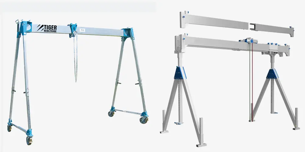 TigerHebezeuge-Shop Mobile Portalkrane und Bockkrane 