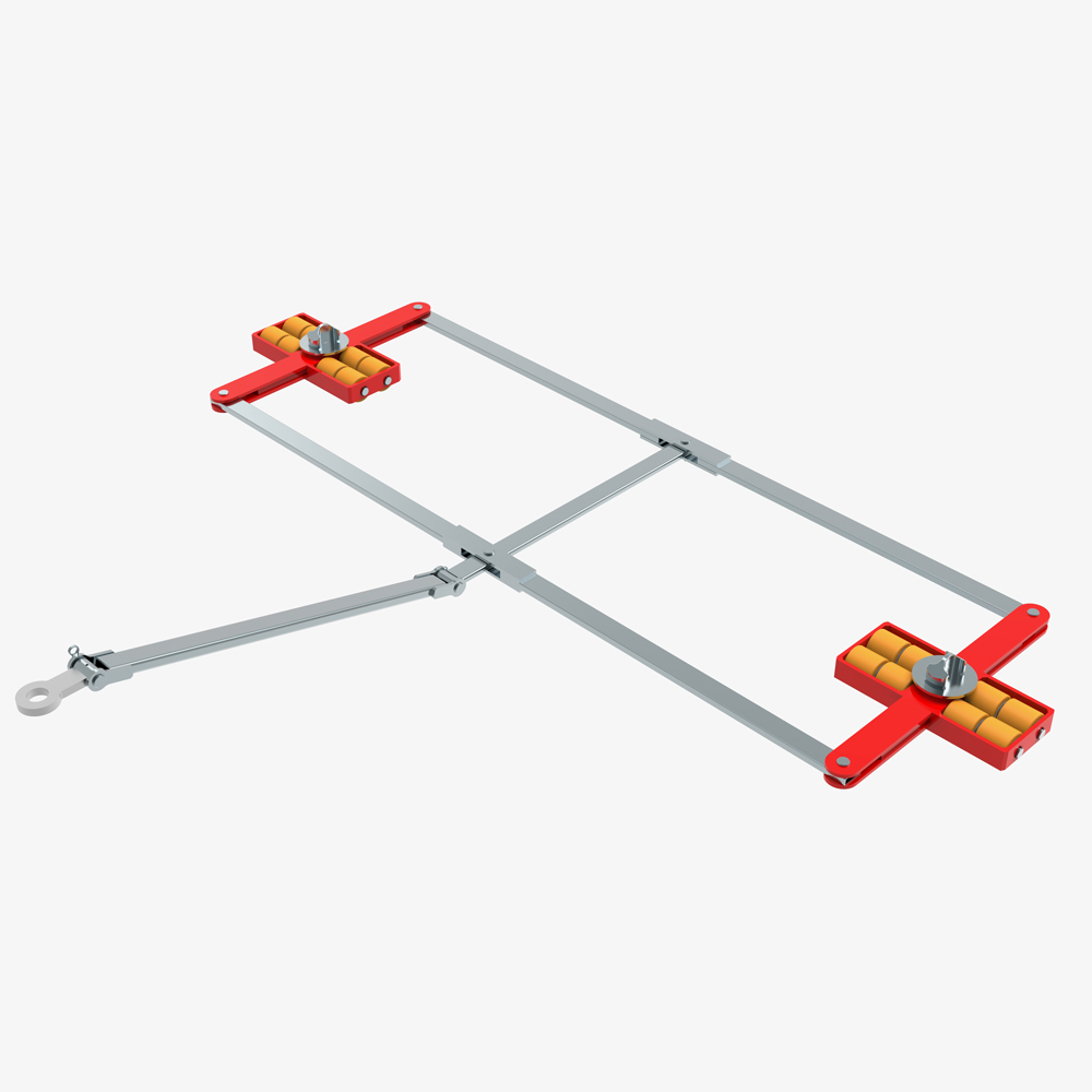 Produktbild von tigerhebezeuge schwerlast transportfahrwerk iso con vorne typ IC120D