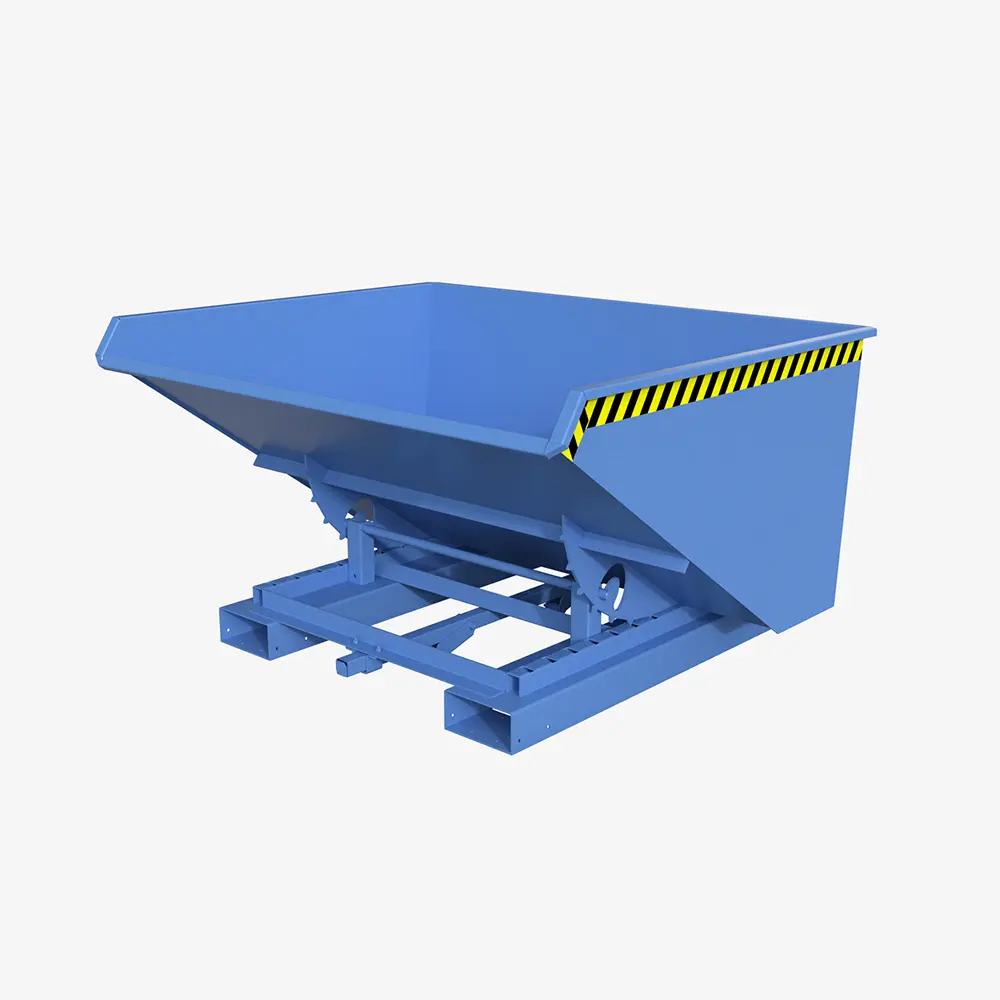 Produktbild von tigerhebezeuge automatischer kippbehaelter blau lackiert typ 4A 900 BLAU 01 x
