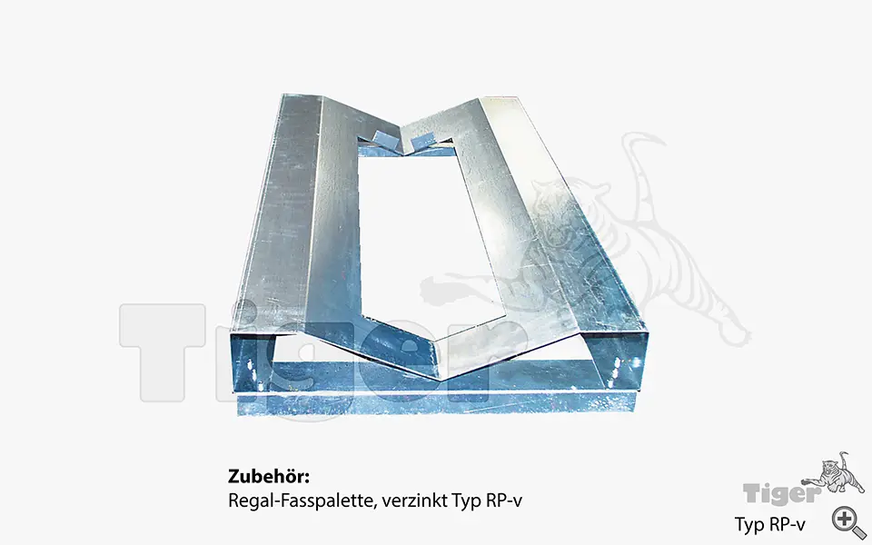 Produktbild von Regal-Fasspalette, verzinkt für liegende Fasslagerung regal-fasspalette-rp-v-1