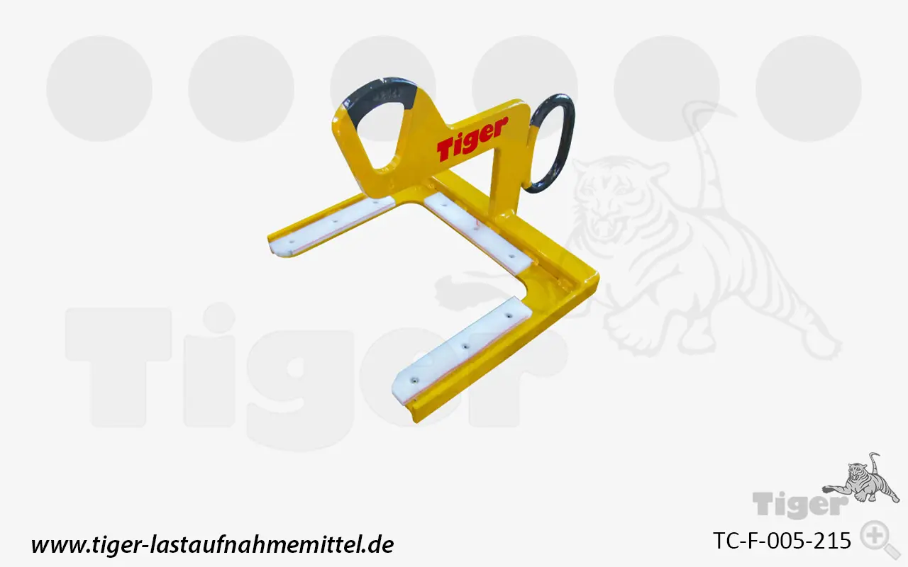 Produktbild von Tiger Sonder-C-Haken mit PVC-Schutz-Platten auf den Tragflächen Serie Sonder-TC-F tiger-sonder-coil-c-haken-tc-f-005-215