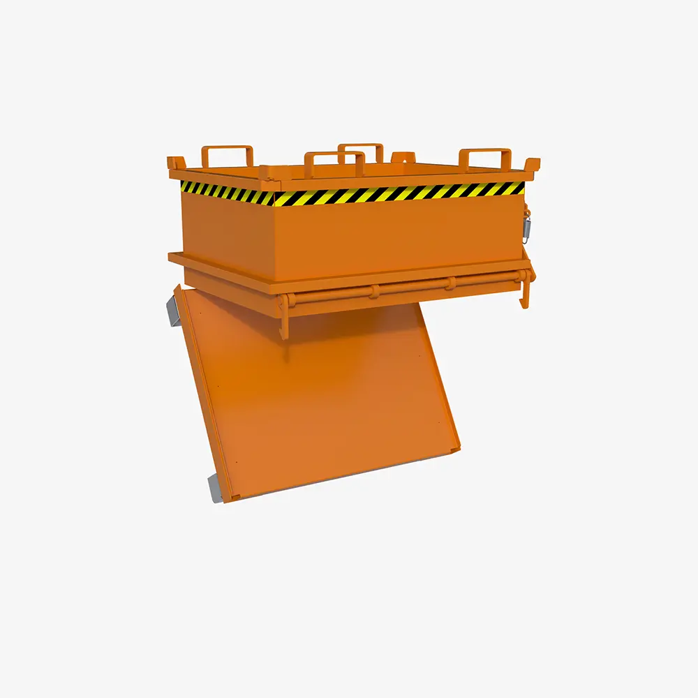 Produktbild von tigerhebezeuge klappbodenbehaelter orange lackiert typ MSB 250 ORANGE 01 x