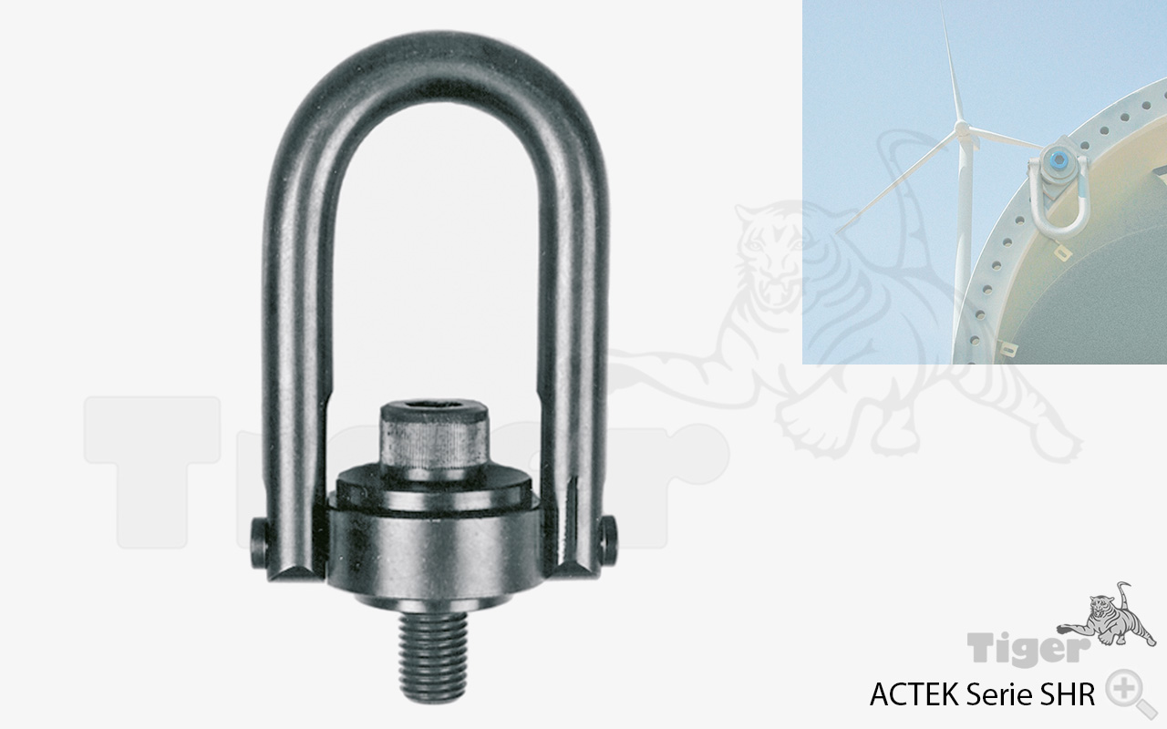 Produktbild von Anschlagwirbel ACTEK®, schraubbar um 360° unter Last drehbar und 90° beidseitig schwenkbar anschlagpunkt-actek-shr-schraubbar-62