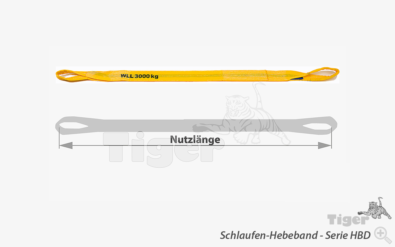 Zum Vergrößern anklicken Technisches Bild für schlaufen-hebeband-hbd
