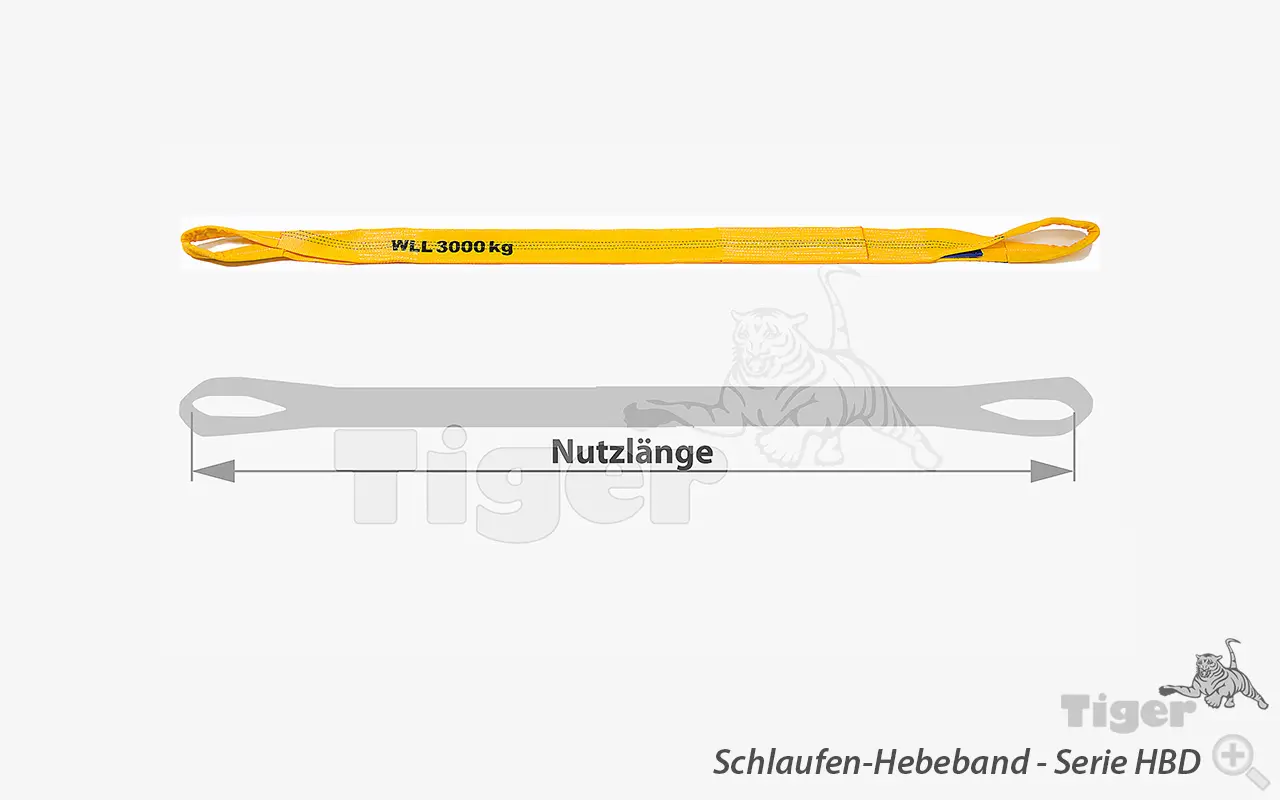 Zum Vergrößern anklicken Technisches Bild für schlaufen-hebeband-hbd