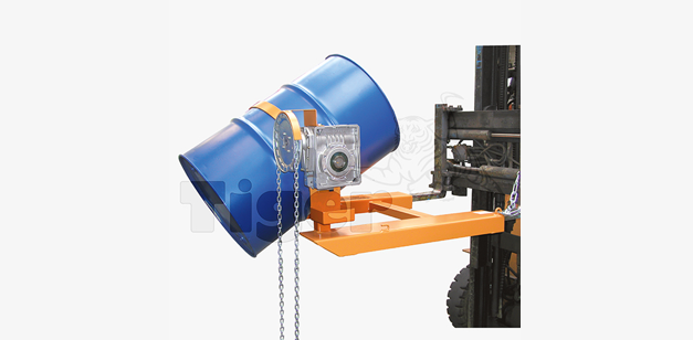 TigerHebezeuge-Shop Fass-Handling per Stapler 