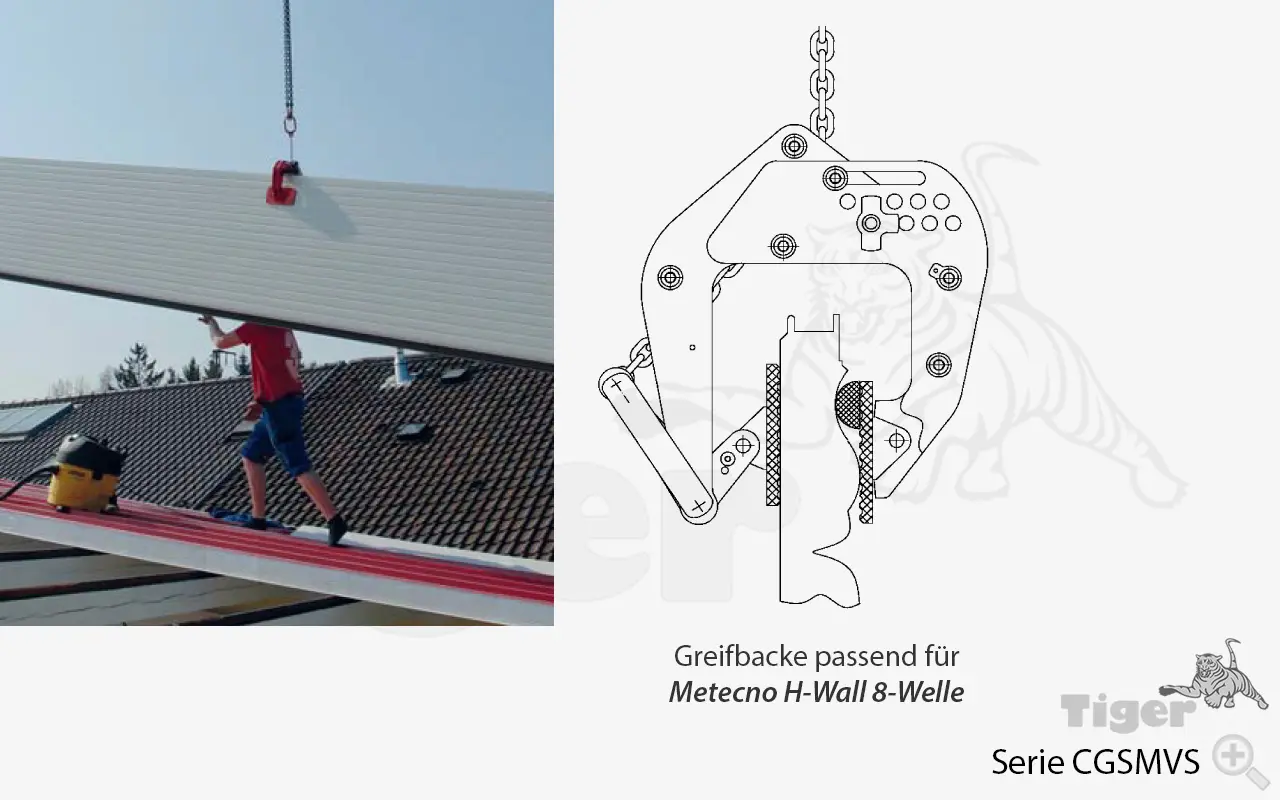 4. Produktbild zu sandwichklemme-metecno-h-wall-8-welle 4. Produktbild zu sandwichklemme-metecno-h-wall-8-welle