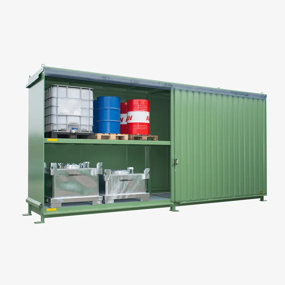 Produktbild von tigerhebezeuge regalcontainer gruen lackiert typ cen 65 2 ibc gruen 02 x